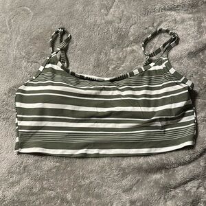 Aerie Green Scoop Neck Bikini Top